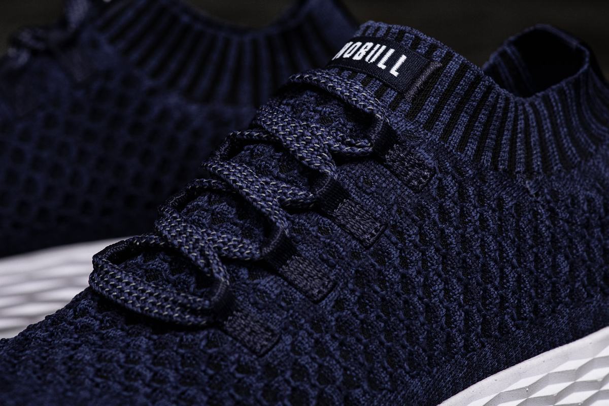 Nobull Knit Runner Men's Running Shoes Navy | Australia (RI0675)